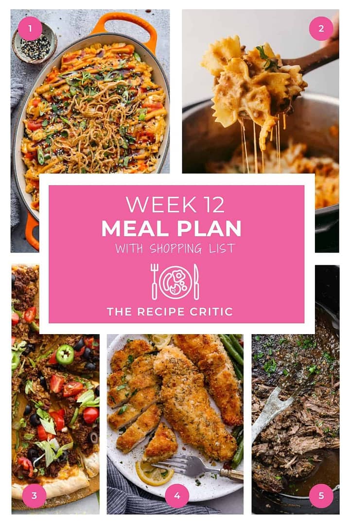 Weekly Meal Plan #12 | The Recipe Critic
