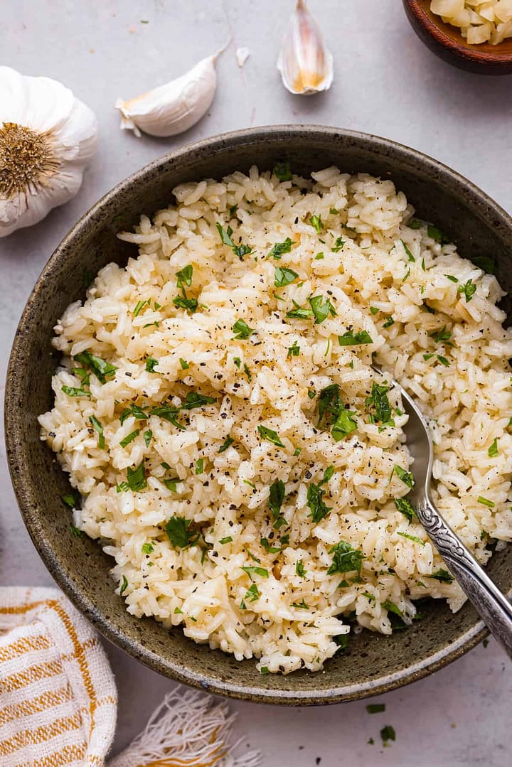 Garlic Butter Rice | The Recipe Critic