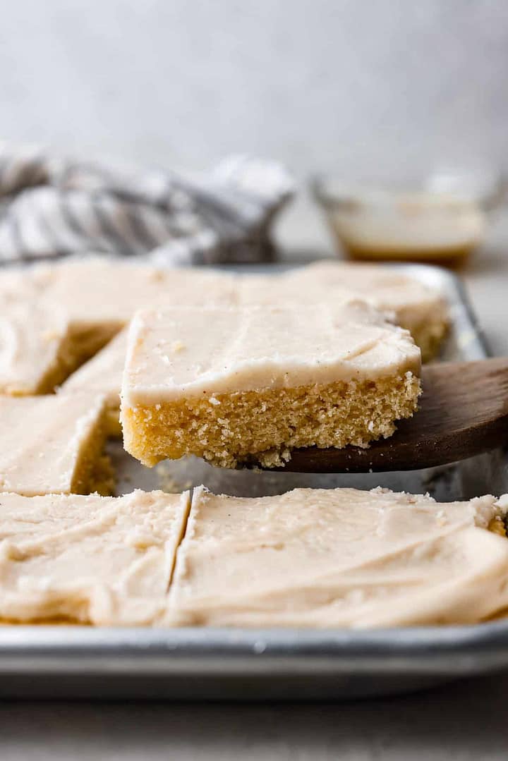 Browned Butter Sheet Cake | The Recipe Critic